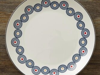 レトロ フラワーサークル 20cm プレート 2枚セット jubileeplatex108の画像