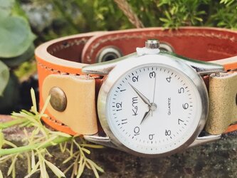【送料無料】毎日つけていたくなる時計「ステッチラン 腕時計」受注生産（SRW-CBO-OA）Ⅱの画像