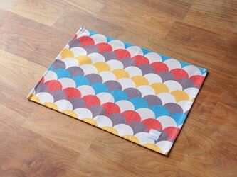 テーブルクロス 北欧柄 ホワイト ブラウン ウェーブ 2枚組 45×32cm jubileeteatoweltt151の画像