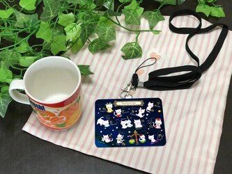〈受注生産〉ネックストラップ付き合成皮革IDカードケース「12星座キャット」 by なおちるの画像