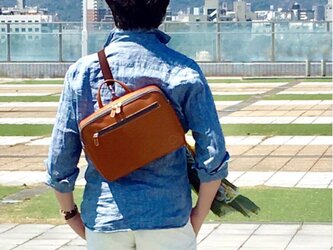 本革 3way リュック　″Fairway″ フェアウェイ カラメルの画像