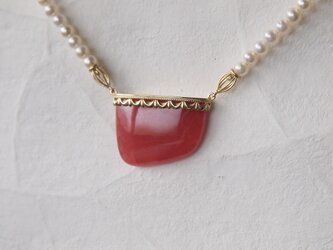 大粒インカローズ/ネックレス