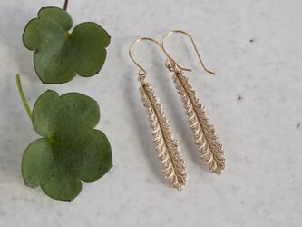 Lavender leaf earrings [EP056K10]の画像