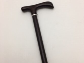 丈夫な　ステッキ　黒檀の画像
