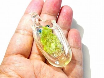 Re:Birth ペンダント トップ 【kengtaro/ケンタロー】 袋に入ったカエル ボロシリケイトガラスの画像