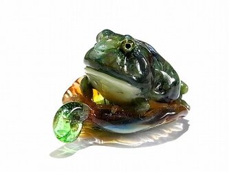 ベルツノガエル ペンダント トップ【 kengtaro / ケンタロー 】 ボロシリケイトガラス 蛙 かえる フロッグの画像