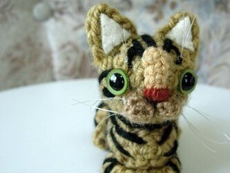 オーダーメイド猫あみぐるみ（毛糸のぬいぐるみ）の画像
