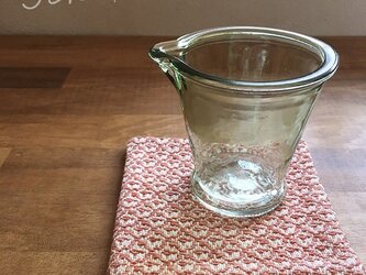 Coaster[手織りコースター]サーモンピンクの画像