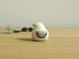 【暦鳥・夏】かもめ（グレー）※受注制作　国産ヒノキの木箱入りの画像