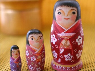 マトリョーシカ「梅子さん」の画像