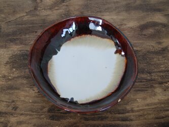 中皿(赤茶）の画像