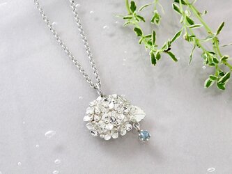 SV あじさいのペンダント S　アクアマリン　1723の画像