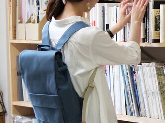 loiter:ブルーグレー(高島帆布リュック)　の画像