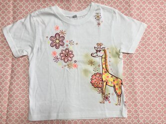 キッズTシャツ　100㎝　キリンの画像