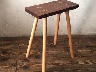 ストレート　スツール　　＜ウォールナット＞※受注製作の画像