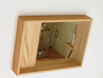 木製 箱鏡 栗材4の画像