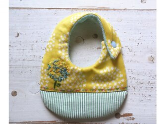Rojiベビービブ/刺繍あじさいの画像