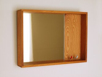 はこ鏡　欅（ケヤキ）材8の画像