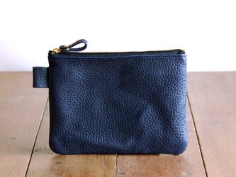 《GRATIA》フラットポーチ　Ｍ　ネイビーの画像