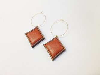 pain de mie　ピアス（茶）の画像
