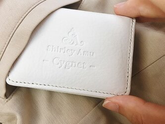 本革 コインケース "Cygnet"  シグネット ホワイトの画像