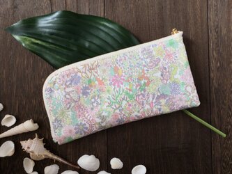 軽くて薄い♪Ｌ字長財布 リバティ　シーベッドフォレストの画像