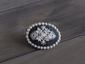 Tatting＆Denimのブローチ【オーダーメイド】の画像