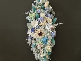 紫陽花の壁掛け