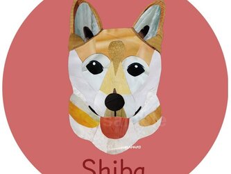 柴犬3《犬種名ステッカー/小型犬》の画像