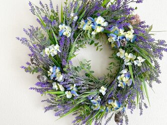 Green wreath VI lavenderの画像