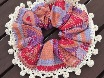 NYarn'sフリンジシュシュ（ドット)の画像