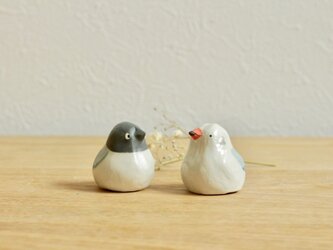 【新作】ユリカモメ　夏鳥と冬鳥（国産ヒノキの木箱入り）※受注制作の画像