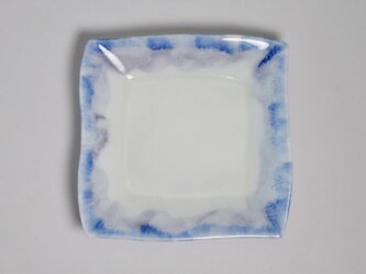 彩磁角小皿・青の画像