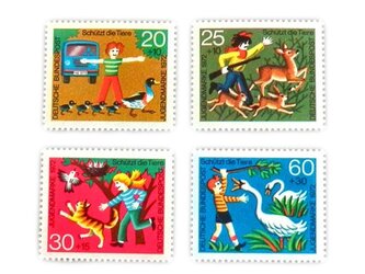 ドイツシリーズ切手（動物愛護）Germany　DA-STE080の画像