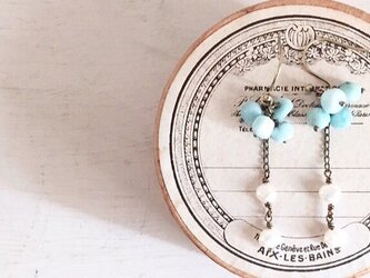 larimar＊pearl＊pierceの画像