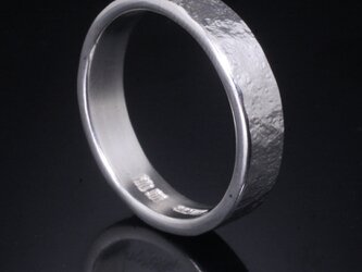 指輪 メンズ : 岩石丸鎚目リング 5mm幅 4～27号の画像