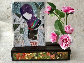 ✨くるみ工房✨　貴方と作る壁掛け写真・絵葉書 スタンド✨縦横・表裏自由✨の画像