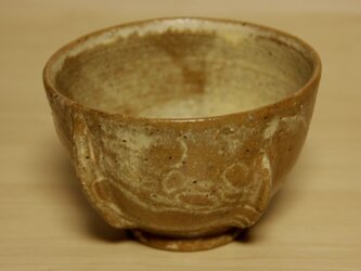 NEW!生成カフェオレボウル（縦文様ーつぶ有）の画像