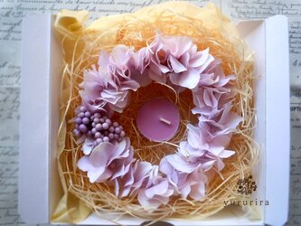 [Sold out] 紫陽花リースの画像