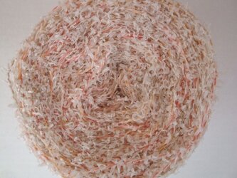 ヒラヒラ和紙＆オレンジグラデーション糸の画像