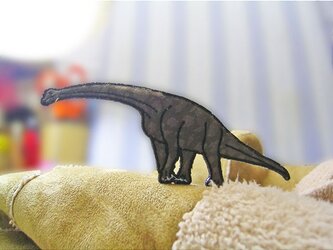 首長恐竜-ブラキオサウルス★ダークグリーン★ワッペンの画像