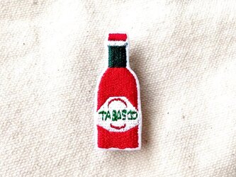 刺繍ブローチ　「タバスコ」の画像