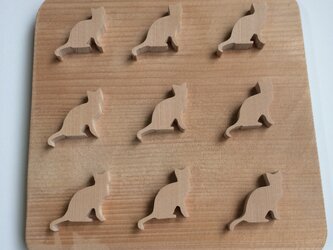 猫の鍋敷きの画像