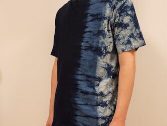 藍染　Tシャツ　グラデむらくも　size3の画像