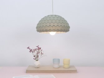 グリーン強化和紙ペンダントランプシェード  - Kasa Greenの画像