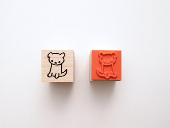 ＜ゴム製スタンプ＞こいぬ「パグ」の画像