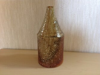 自然釉焼締め一輪挿しの画像