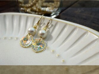 swarovski×コットンパール　pierce・earringの画像