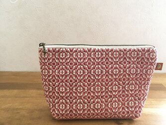 pouch[手織りポーチ]レッドの画像