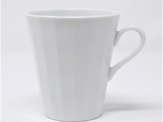 有田焼　窯元　博泉窯　白磁面取マグカップ　中村慎　作　陶芸家　手づくり　シンプル　きれいな白磁　贈り物　ギフト　マグカップの画像